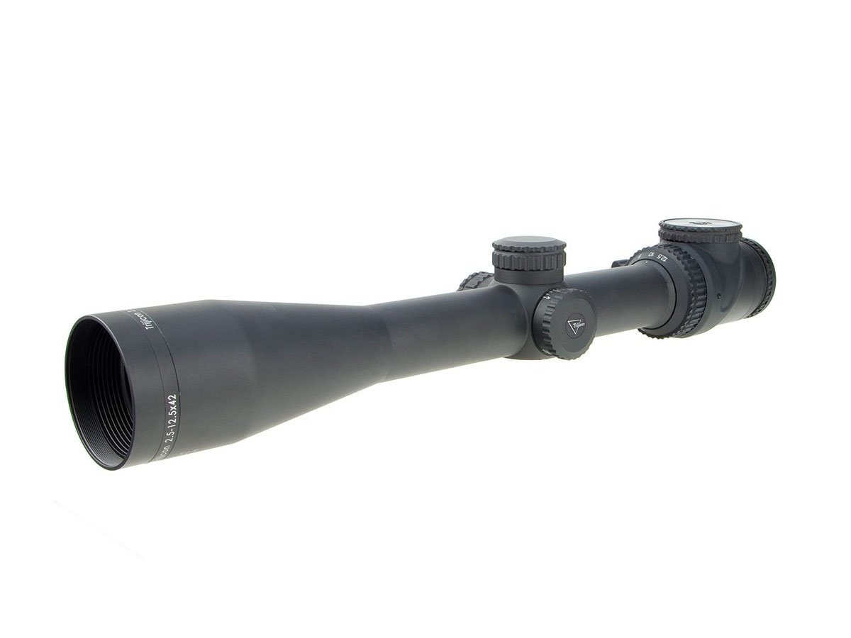 Trijicon AccuPoint 2.5-12.5x42 Riflescope w/ Green Triangle Post Reticle - TR26-C-200107 - Trijicon
