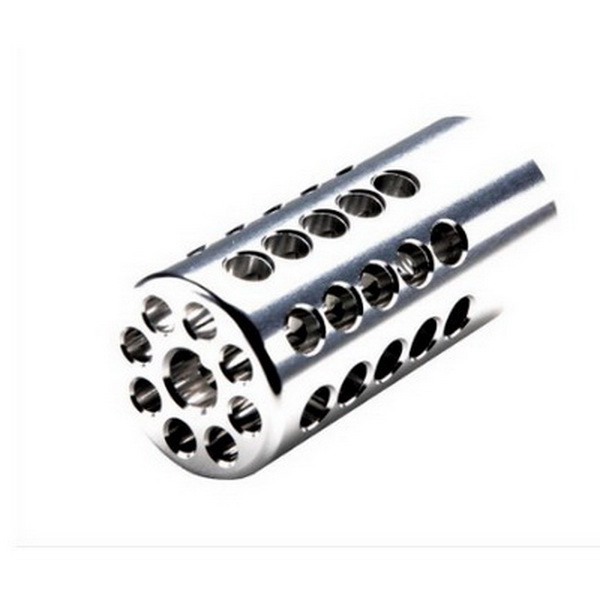 Tactical Solutions X-Ring Compensator for Ruger 10, 22 Series of Semi Automatic Rifles, Gloss Silver - 1022CMP-SIL - Tactical Solutions