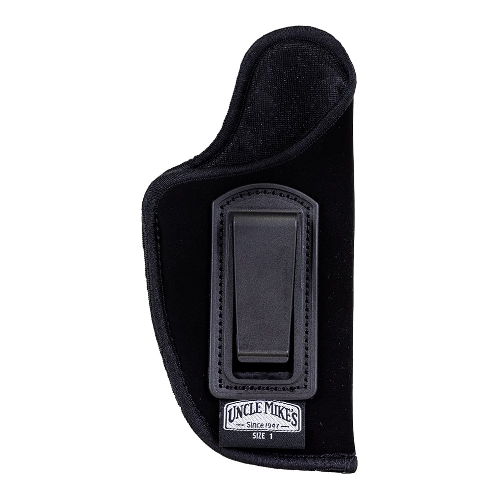 Uncle Mike's Size 1 Right Hand 3 to 4" Barrel Medium Auto Inside the Pant Open Style Holster, Black - 89011