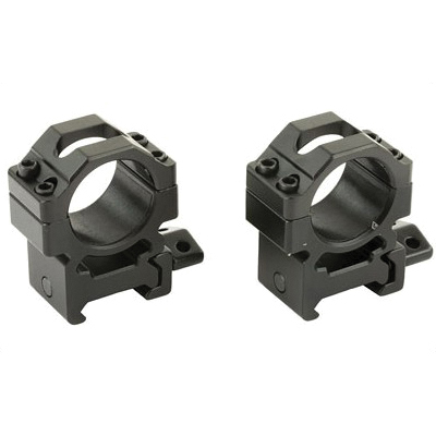Leapers UTG Pro Max Strength Rings Fits Picatinny 1in Medium 2 piece Black -  RG2W1154 - Leapers, Inc.