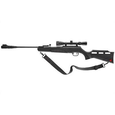 Umarex Targis Hunter Max .22 Air Rifle With 3-9x32 Scope And Silencair Non-Removable Suppressor, Black - 2244241