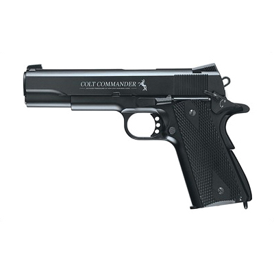 Umarex Colt Commander 4.5" 325 fps .177 BB Pistol, Black - 2254028 - Umarex