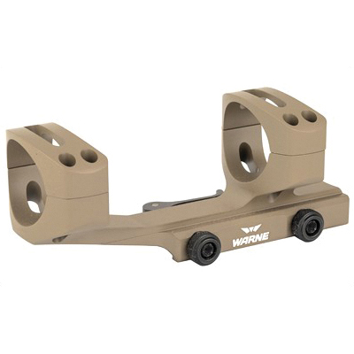 Warne Quick Detach Extedned Sekelotonized 1 Piece Cantilever 34mm Scope Mount For AR Platform, Dark Earth - QDXSKEL34DE - Warne