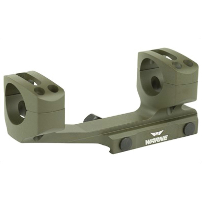 Warne Generation 2 Extended Skeletonized 1 Piece 1" Scope Mount For AR-15, OD Green - XSKEL1OD - Warne