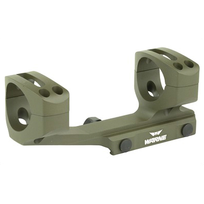 Warne Generation 2 Extended Skeletonized 1 Piece 30mm Scope Mount For AR-15, OD Green - XSKEL30OD - Warne
