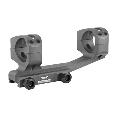 Warne Generation 2 Extended Skeletonized 1 Piece 30mm Scope Mount For AR Platform, Gray - XSKEL30TG - Warne