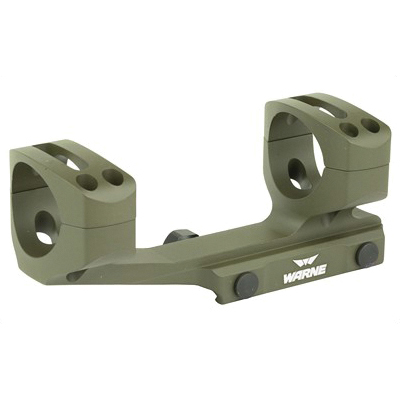Warne Generation 2 Extended Skeletonized 1 Piece 34mm Scope Mount For AR-15, OD Green - XSKEL34OD - Warne