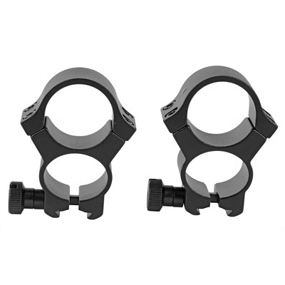 Weaver See Through 1" Scope Rings For 3/8" Dovetail Mount, Black - 47327 - Weaver