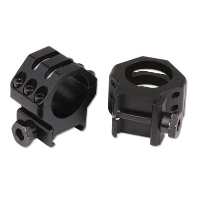 Weaver Tactical 6 Hole Picatinny Low 30mm Scope Rings, Black - 99692