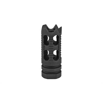 Yankee Hill Machine Co Phantom Muzzle Brake, Aggressive, Toothed, 1/2x28, Fits AR Rifles, Black - YHM-28-5M1 - Yhm