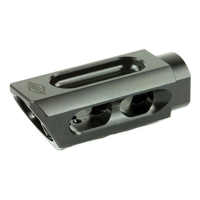 Yankee Hill Machine Co Slant Brake/Compensator 9MM, Black, 1/2X36 - AR YHM-85-MB-A - Yhm