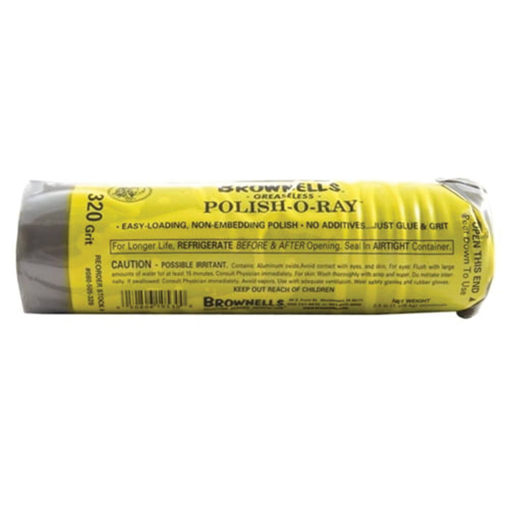Brownells 320 Grit Polish-O-Ray, 2.42 lb Plastic Tube