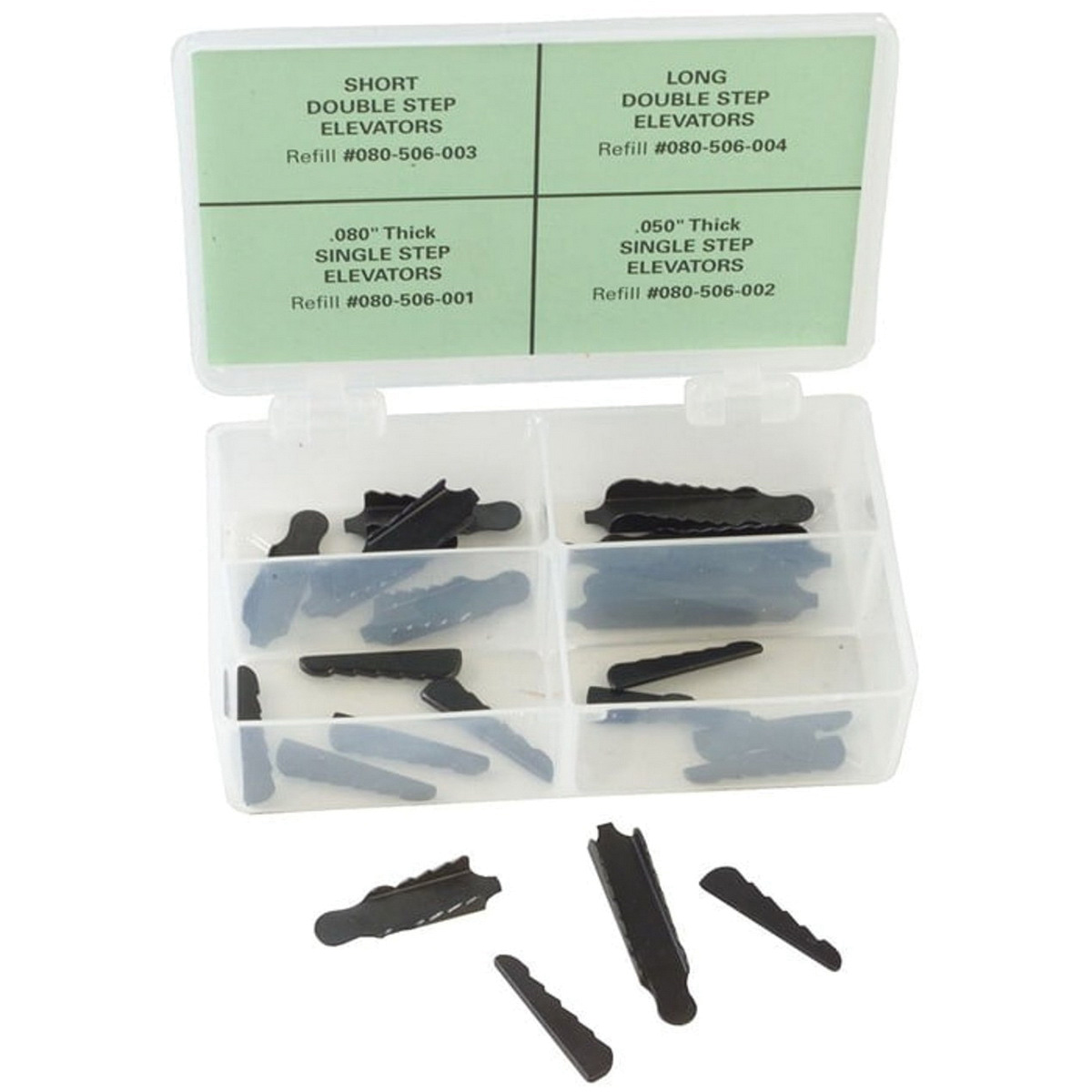 Brownells Rear Sight Elevator Kit, Black