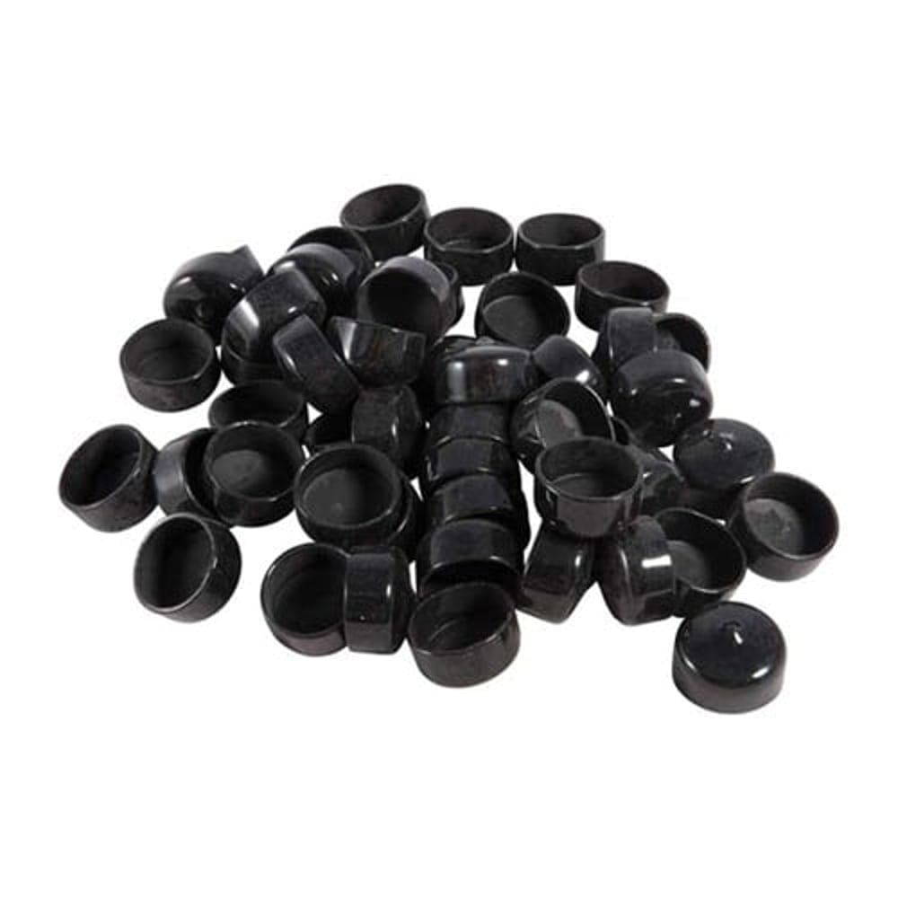 Brownells 1" Vinyl Tube Cap, Black Pack of 50