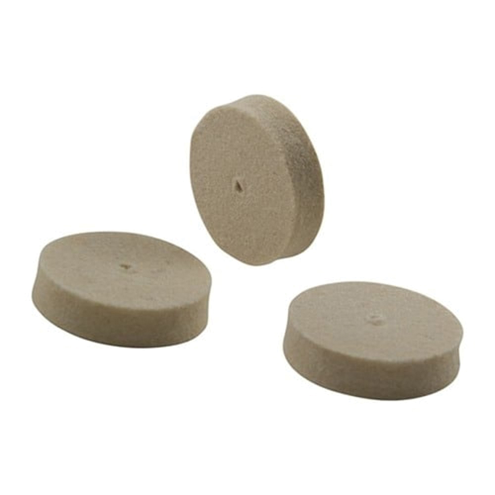 Brownells Square Unmounted Felt Bob, Pack of 3