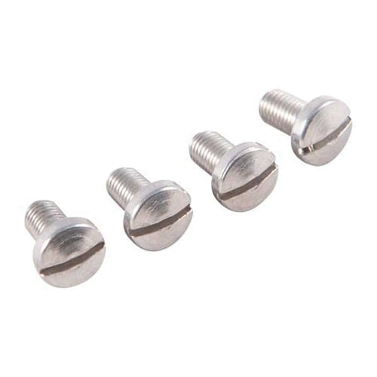 Brownells 4-Pack Standard Stock Screw Fits 1911 Commander/1911 Government, Silver - Brownells