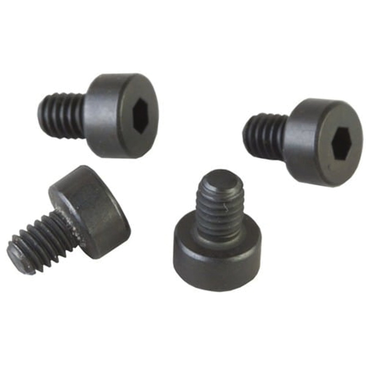 Brownells 4-Pack Allen Hex Head Grip Screw #6-40 x 0.33" Fits Ruger Mark I/Ruger Mark II, Black