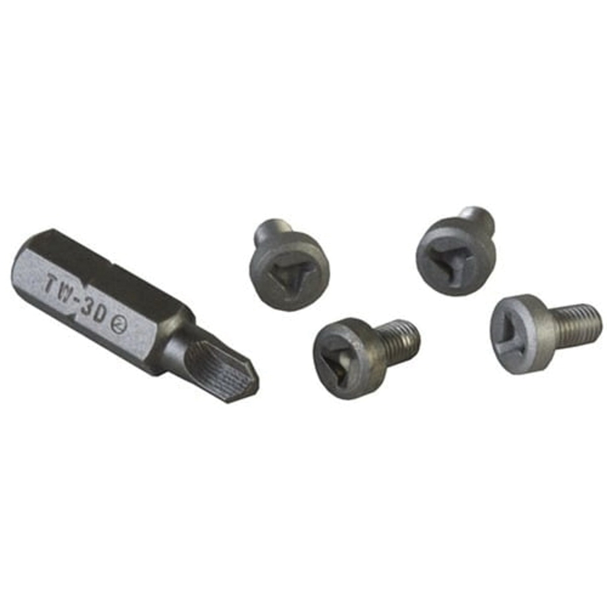Brownells 4-Pack Tri-Wing Grip Screw Fits 1911 Commander/1911 Government, Gray - Brownells