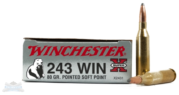 Winchester 243 80gr PSP Super-X Ammunition 20rds - X2431 - Winchester