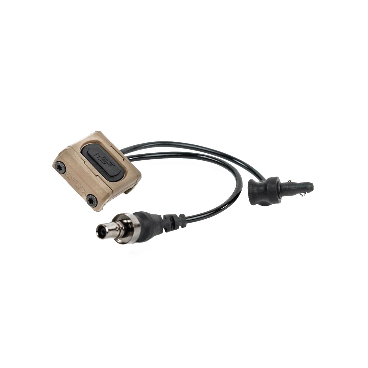 Unity Tactical ModButton Lite Dual Lead/Sync Remote Switch Polymer 1.30" - Efficient - MBL2-FDE-SF-CL-4.5 - Unity Tactical