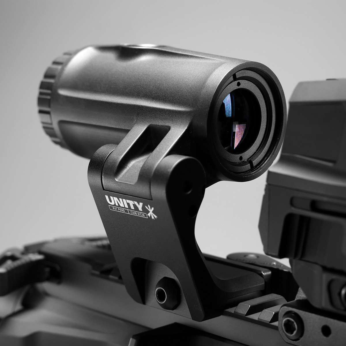 Unity Tactical Fast FTC 4X Magnifier - 4x Magnification Tactical Optic with Fast Flip Mount - FST-M4B - Unity Tactical