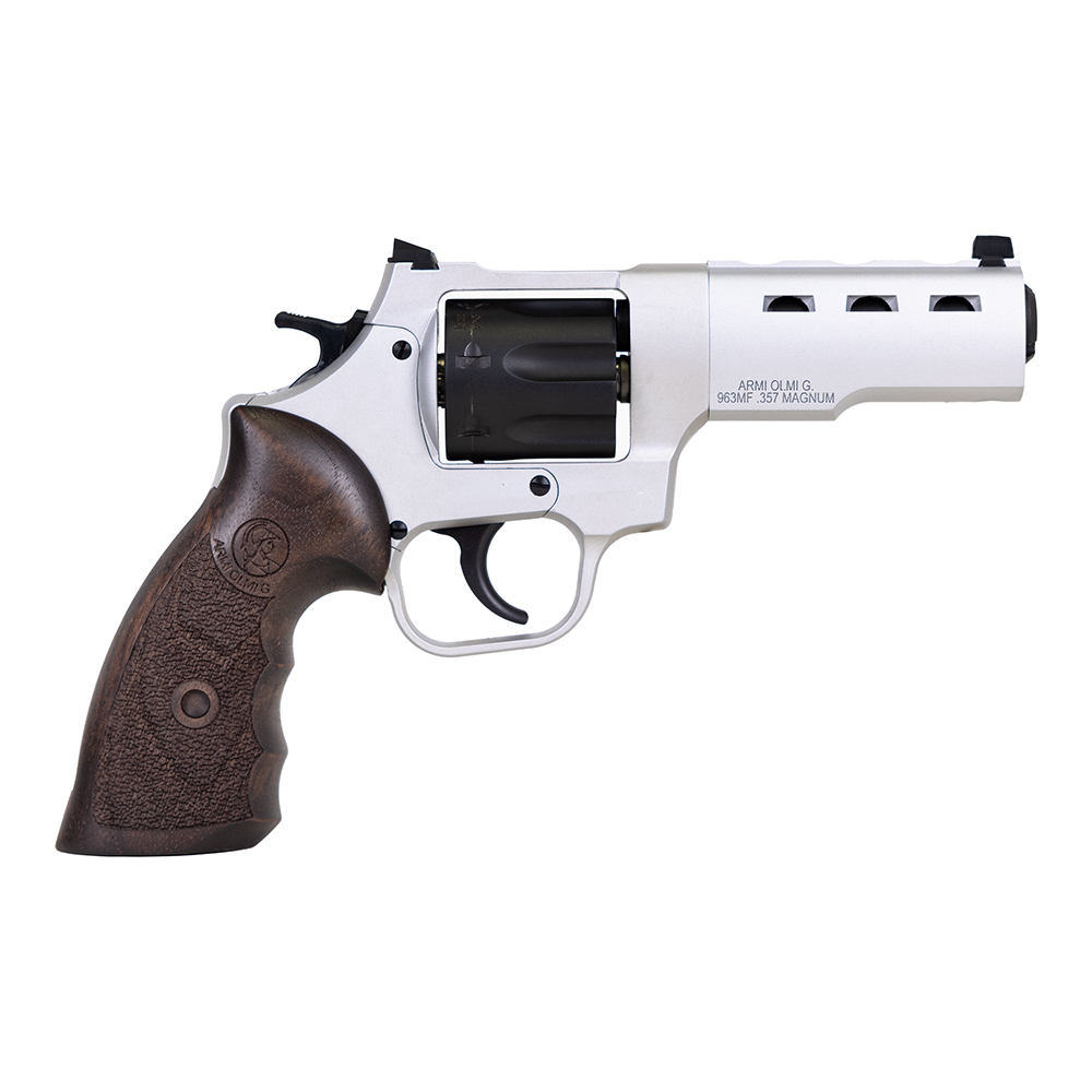 Taylors & Company Double Action 4" 357Mag 7rd Revolver, Silver / Wood Grip - RC1/230067 - Taylors and Company