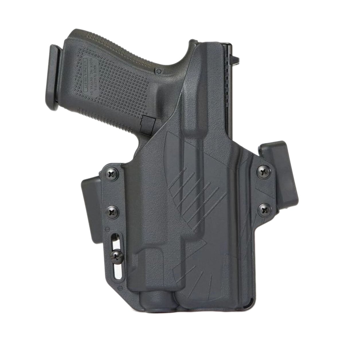 Raven Concealment Perun Light Compatible Glock G17/G19 OWB Holster Ambidextrous Polymer Black - Versatile and Secure - PXG9X300U - Raven