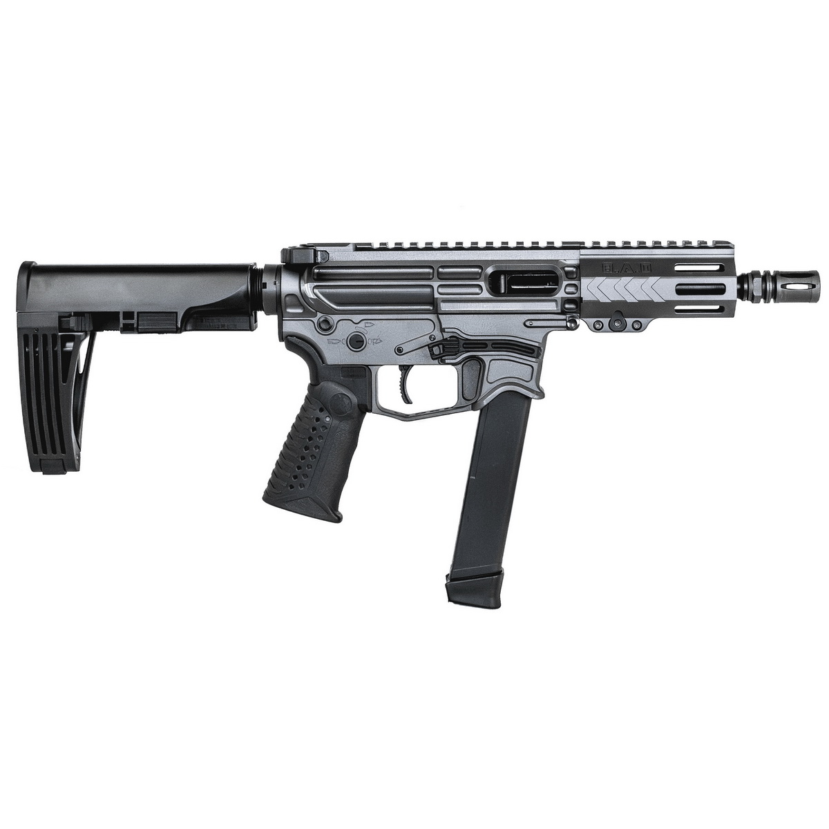 Battle Arms Development Xiphos 9mm 5.25" AR Pistol, Combat Gray - XIPHOS-005