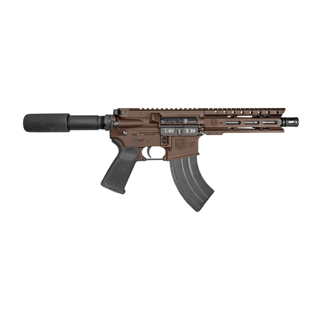 Diamondback Firearms DB15 7.62x39mm 7"AR Pistol, Midnight Bronze - DB1912O071 - Diamondback