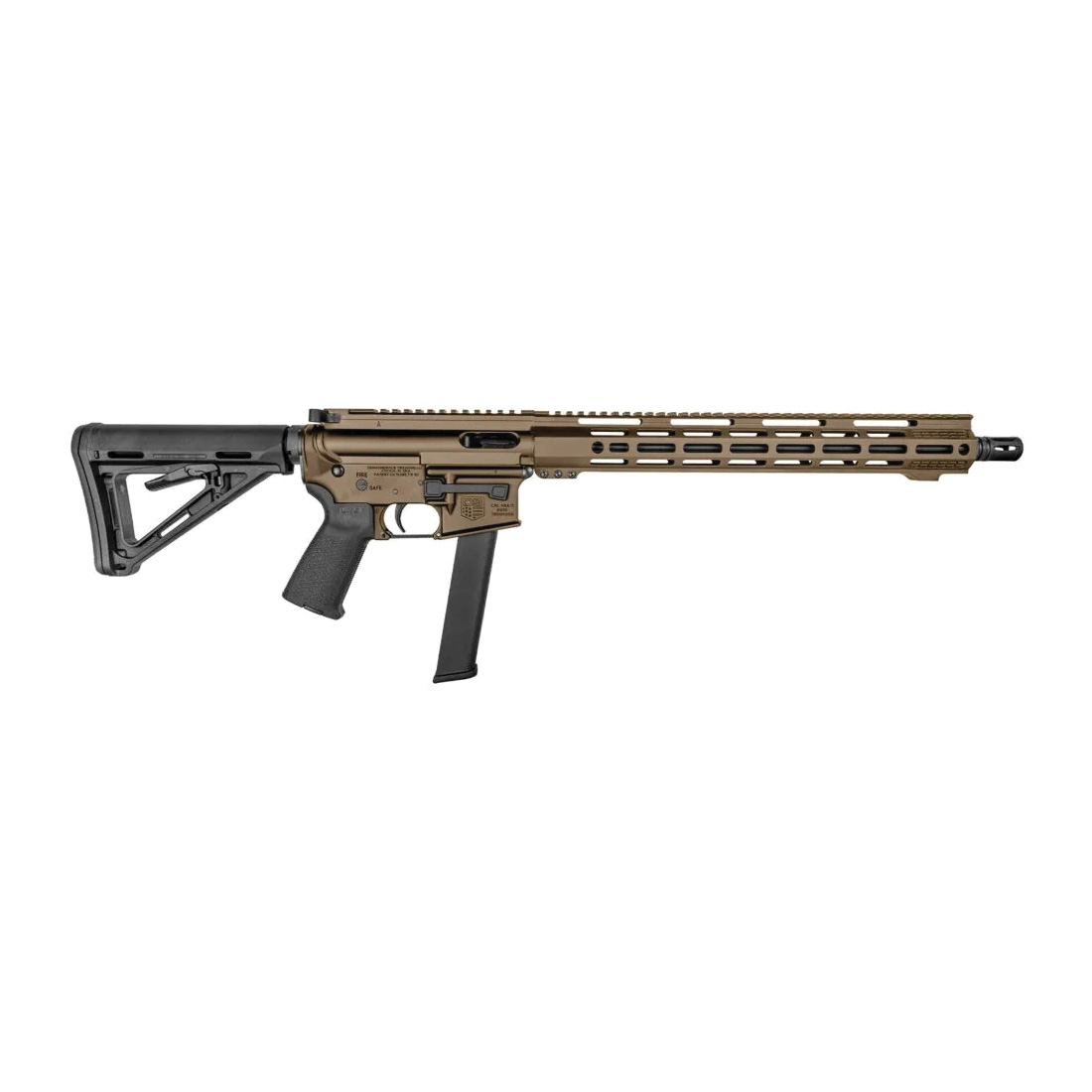 Diamondback Firearms DB15 9mm 16"AR Rifle, Flat Dark Earth - DB1418P061 - Diamondback