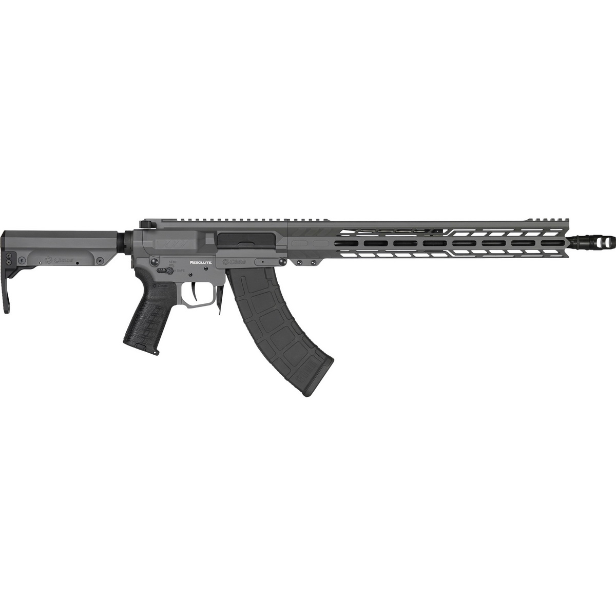 CMMG Resolute MK47 7.62x39mm 16.10" AR Rifle, Tungsten Gray - 76AFCCATNG - Cmmg