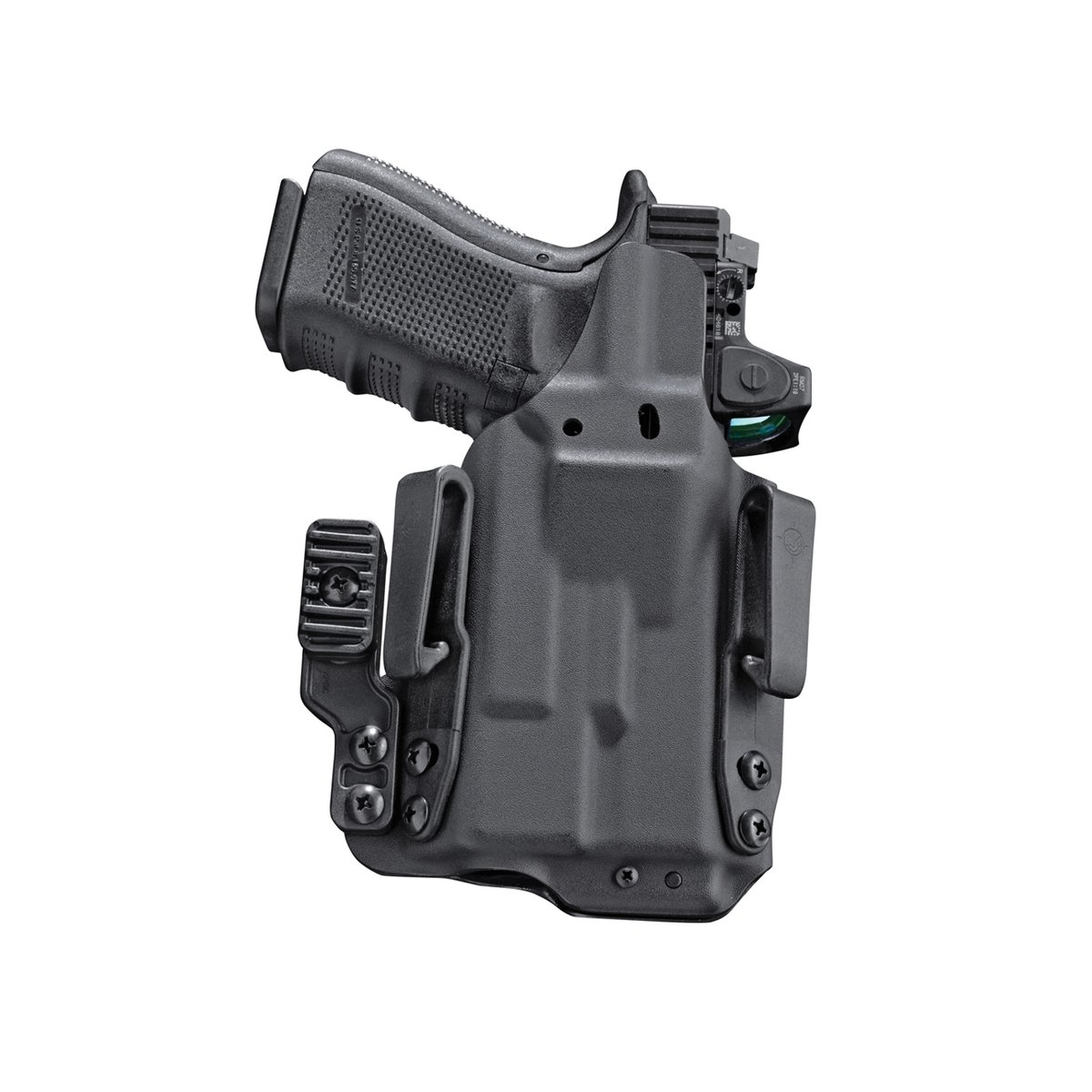 Mission First Tactical Pro Glock G19/G45 IWB Holster Ambidextrous Kydex, Black - H5-GL-1-WL-7