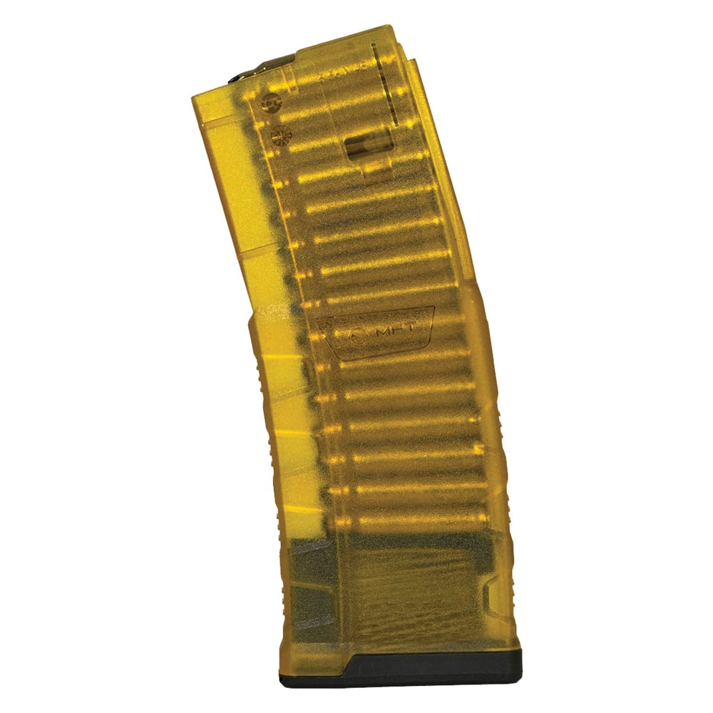Mission First Tactical Extreme Duty 30rds .223 Remington/5.56x45mm Magazine - Translucent Yellow High-Durability Tactical - EXDPM556-T-Y - Mission First Tactical