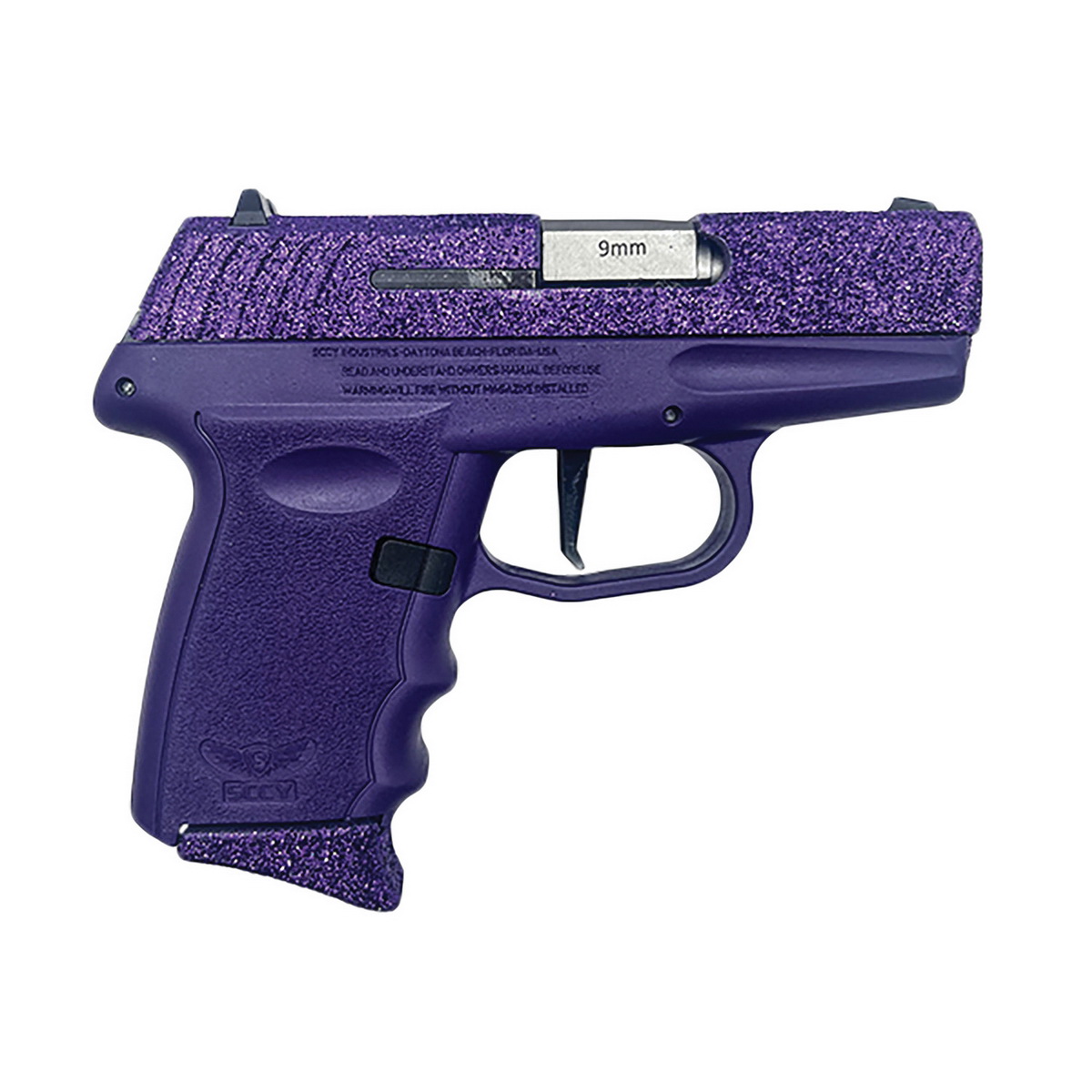 SCCY DVG-1 9mm 3.10" Compact Pistol 10rds, Royal Purple - Distinctive and Functional - DVG1RPPU - Sccy