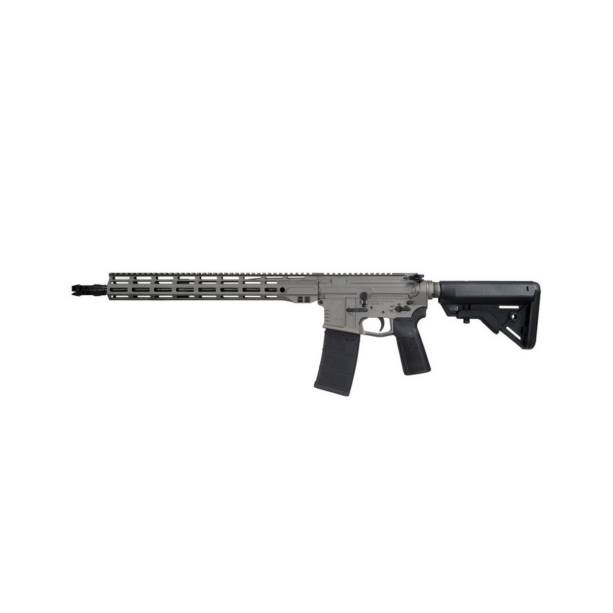 Warrior Systems WSM15 5.56x45mm 16" Rifle, Tungsten Gray - High-Tech Firearm with Tactical Edge for Diverse Shooting Situations - 8015103 - Warrior Systems