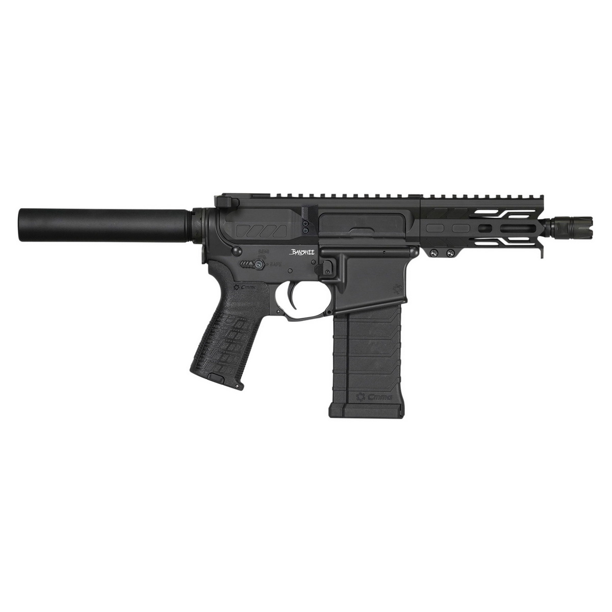 CMMG Banshee MK4 5.7x28mm 5" AR Pistol, Black - Compact and High-Performance with Precision Engineering - PE54ABCC7AB - Cmmg