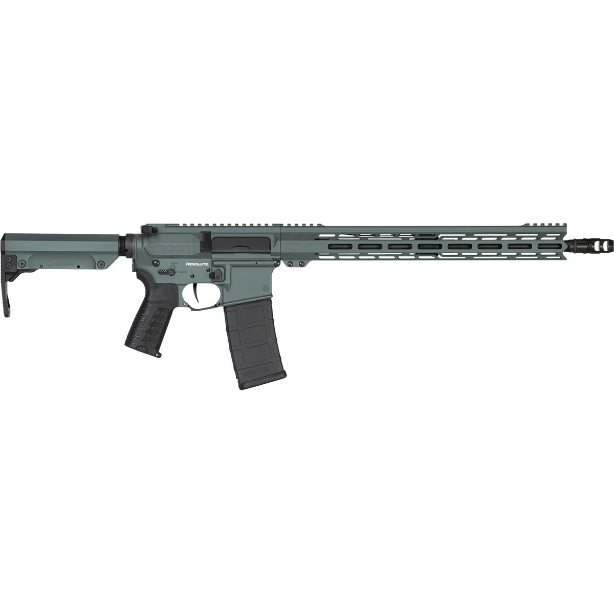 CMMG Resolute MK4 .300 AAC Blackout 14.50" AR Rifle, Charcoal Green - 30A240ACG - Cmmg