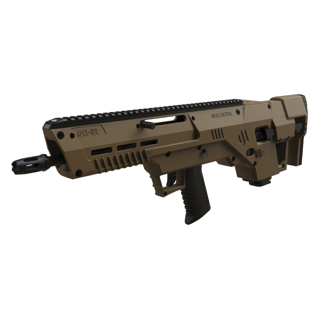 Meta Tactical Apex Carbine Conversion Kit Fits Glock Gen 3-5 G19/G19X/G45, Tan - Tactical Upgrade for Enhanced Performance - APEXGFCTN19 - Meta Tactical