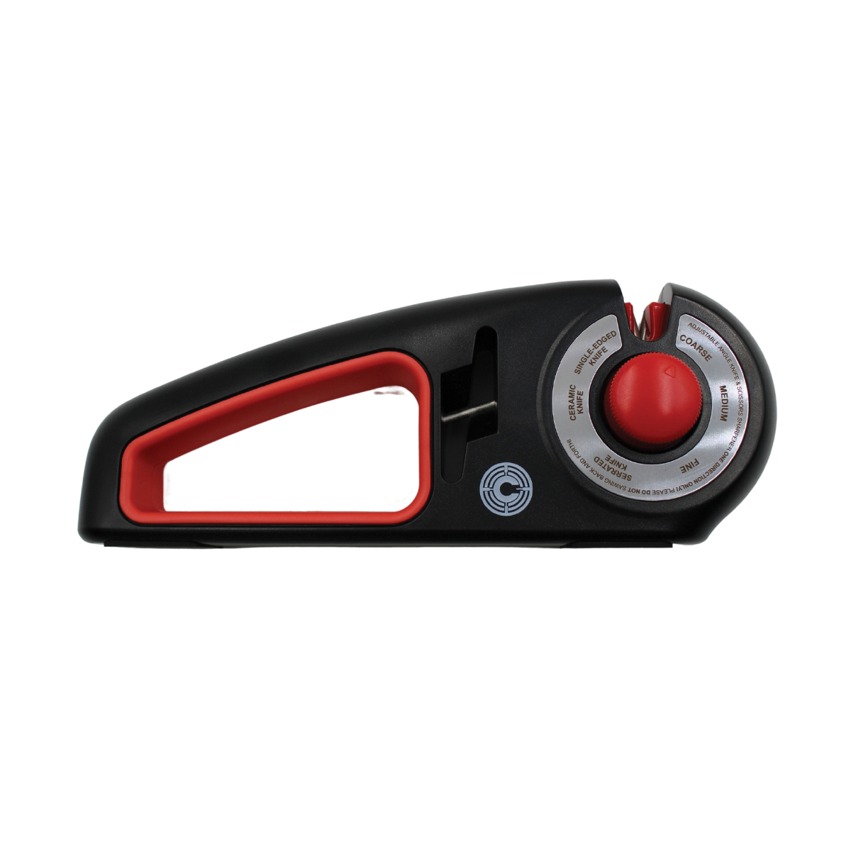 Camp Co Adjustable Knife Sharpener Black Red - Versatile for Precise Edge Maintenance - CBG-KS-1 - Camp Co