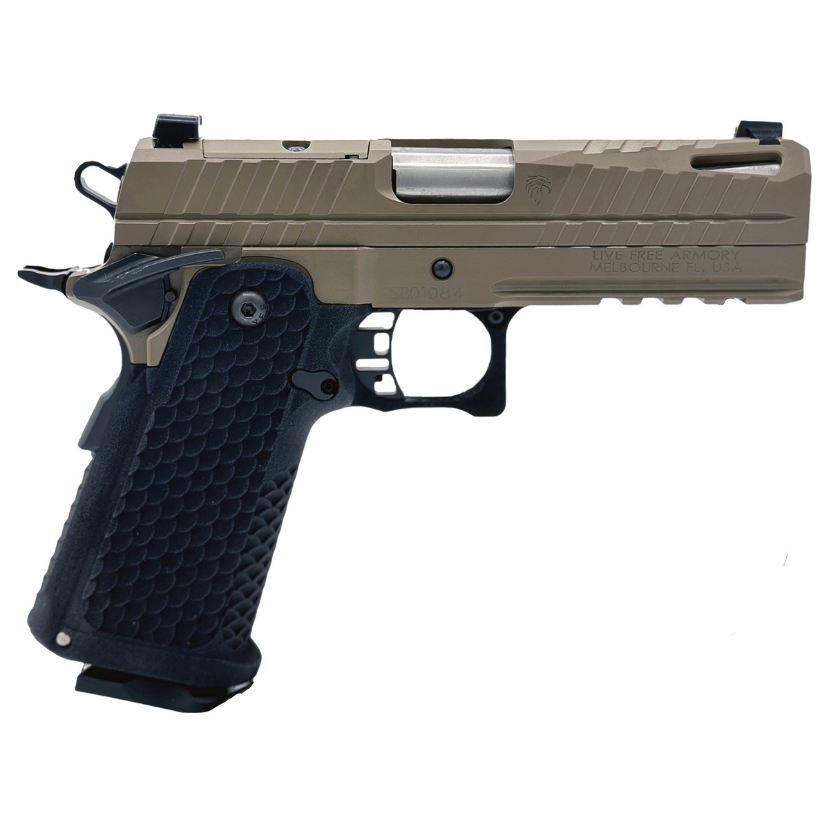 Live Free Armory Apollo 11 Sub-Compact 9mm Pistol 3.50" 17rds, Elite Flat Dark Earth - LFAPS71402 - Live Free Armory
