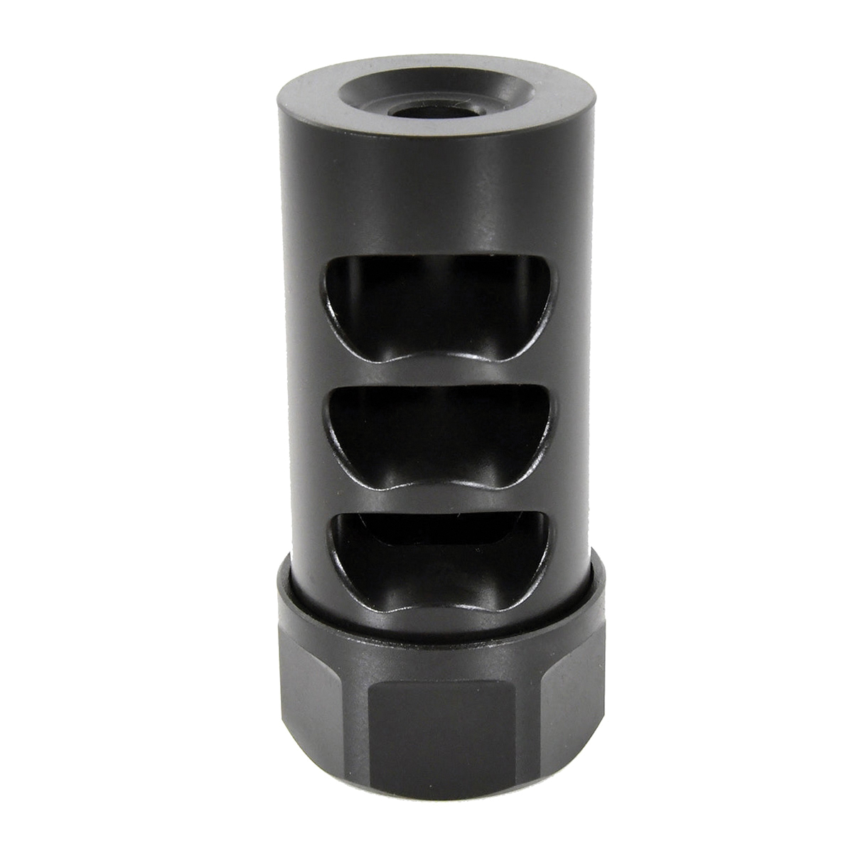 American Precision Arms Gen 2 Little Bastard Self Timing Muzzle Brake 5/8-24, Black - Compact Recoil Control - G2L5830N
