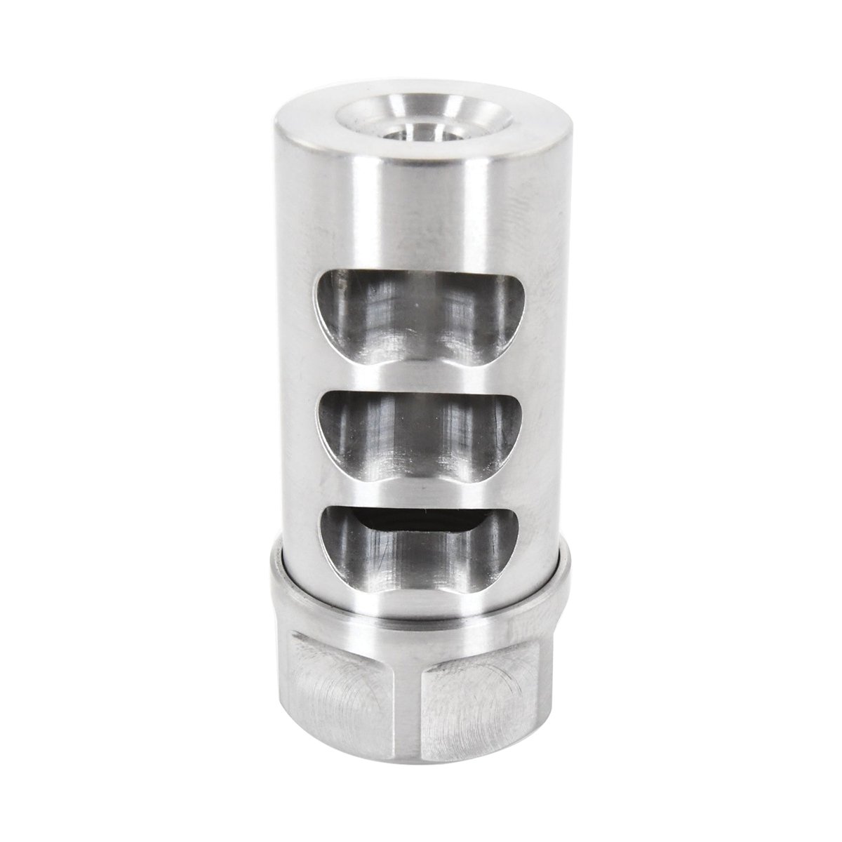American Precision Arms Gen 2 Little Bastard Self Timing Muzzle Brake 5/8-24, Stainless - Efficient and Durable - G2L5830S - American Precision Firearms
