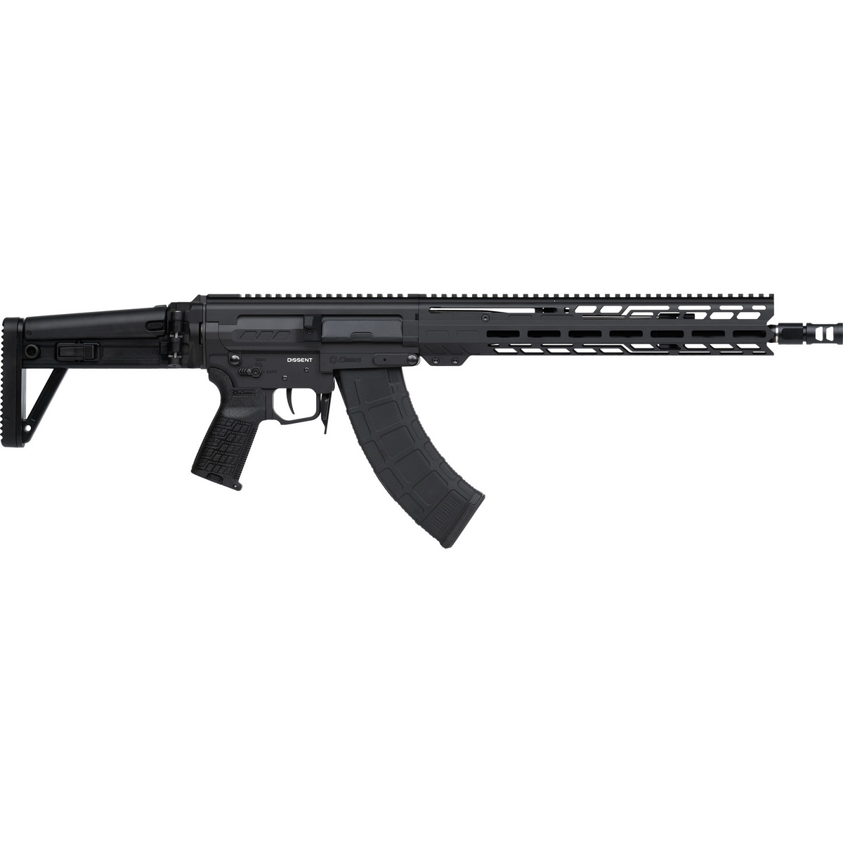 CMMG Dissent MK47 7.62x39mm 14.30" AR Rifle, Black - 86A7F0B-AB - Cmmg