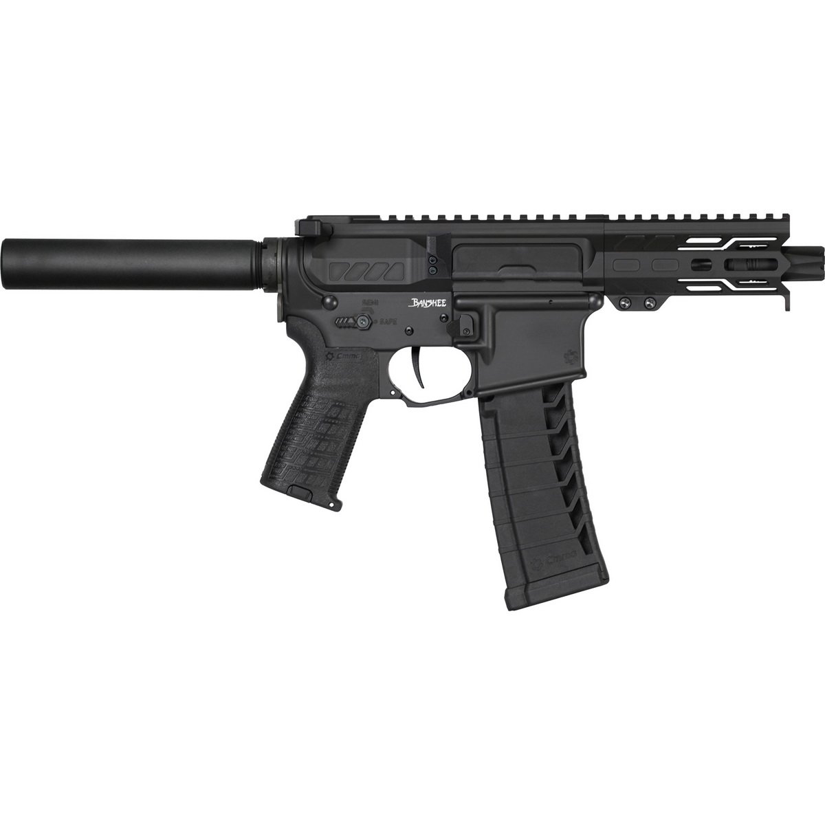 CMMG Banshee MK4 .22LR 4.50" AR Pistol, Black - 22A1A0FAB - Cmmg