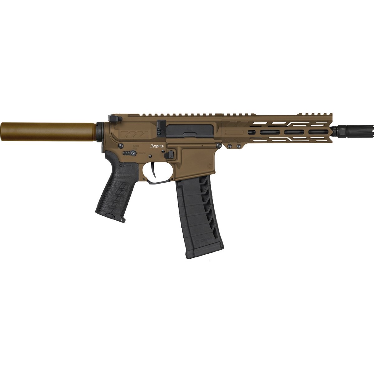 CMMG Banshee MK4 .22LR 9" AR Pistol, Midnight Bronze - 22AC40FMB - Cmmg