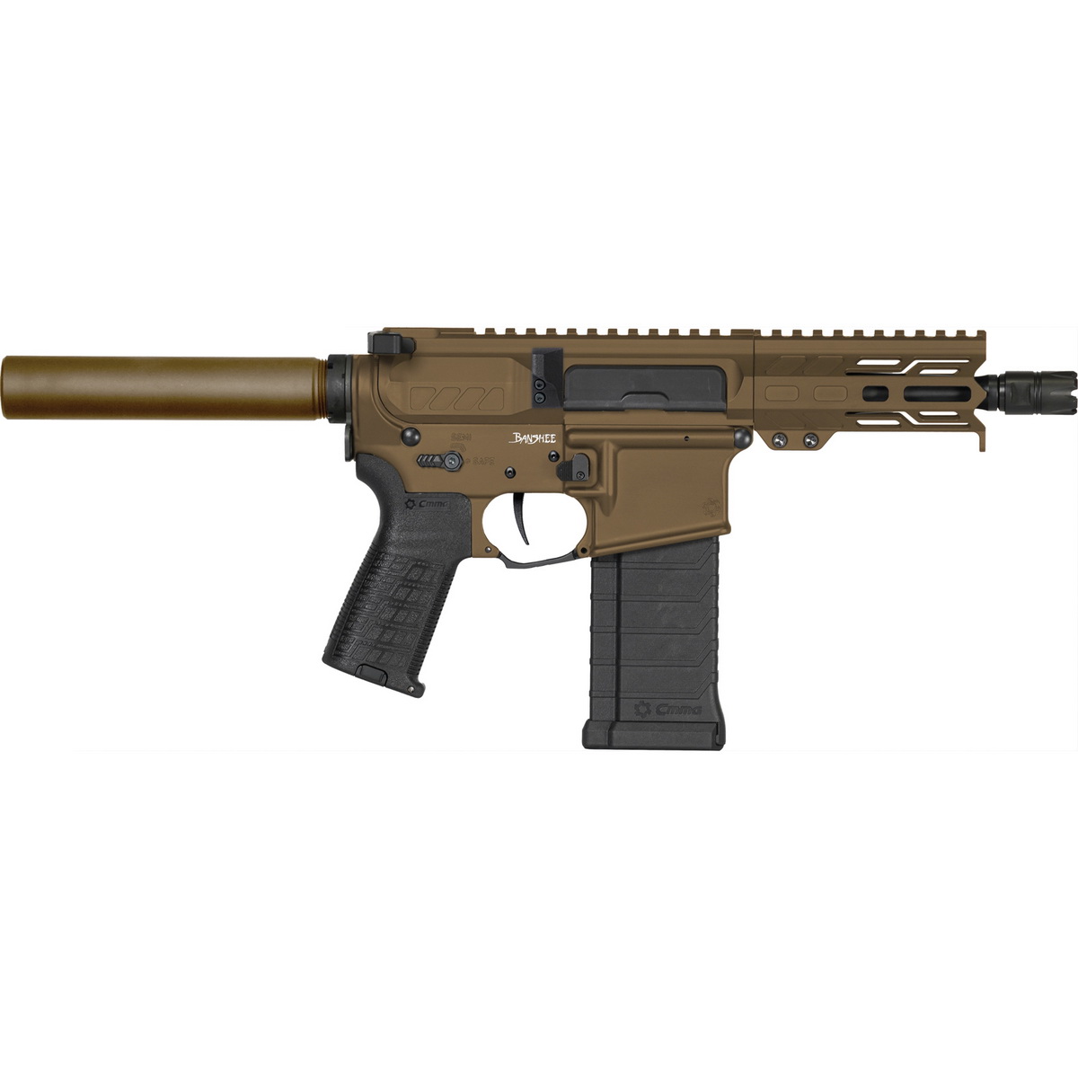 CMMG Banshee MK4 5.7x28mm 5" AR Pistol in Midnight Bronze - 54A8A0FMB - Cmmg