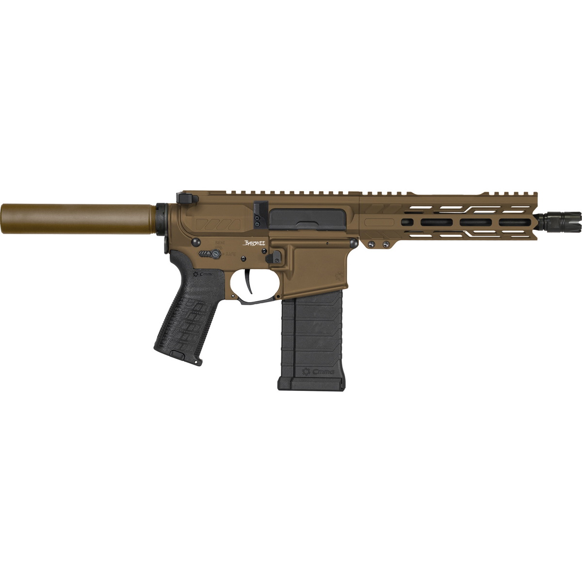 CMMG Banshee MK4 5.7x28mm 8" AR Pistol, Midnight Bronze - 54AE40FMB - Cmmg