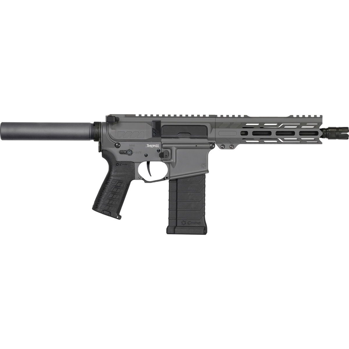 CMMG Banshee MK4 5.7x28mm 8" AR Pistol, Tungsten Gray - 54AE40FTNG - Cmmg