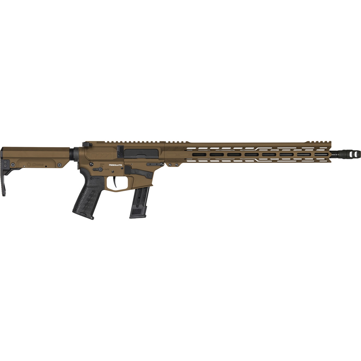 CMMG Resolute MK17 9mm 16.10" AR Rifle, Midnight Bronze - 92A530FMB - Cmmg