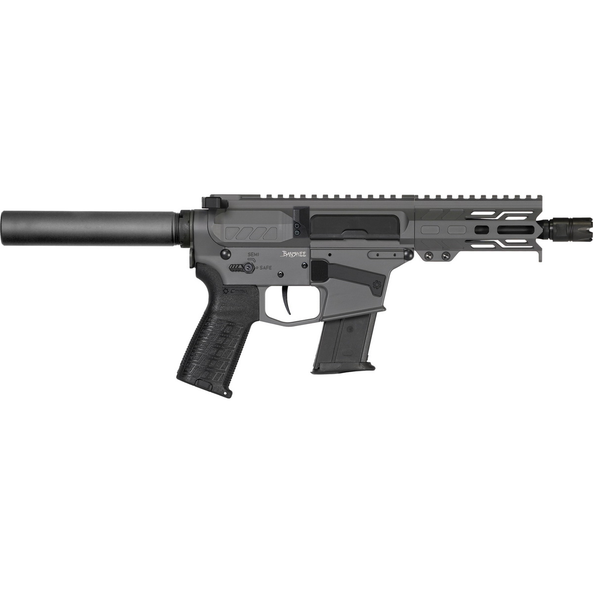 CMMG Banshee MK57 5.7x28mm 5" AR Pistol, Tungsten Gray - 57A9A0FTNG - Cmmg